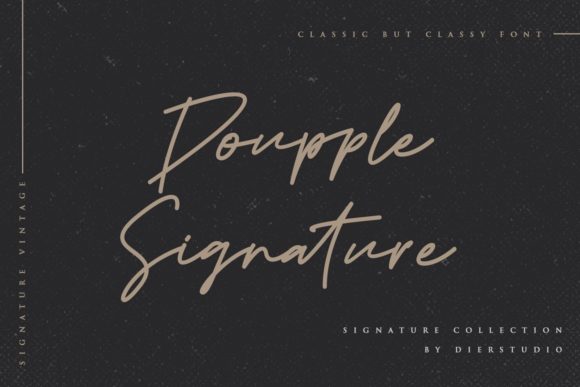 A Handwritten Font That Brings Warmth to Every Project: Doupple Signature