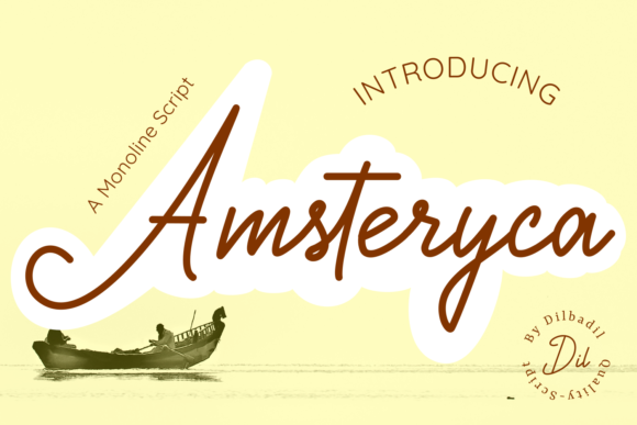 Amsteryca Script Font for Web Design Elegance
