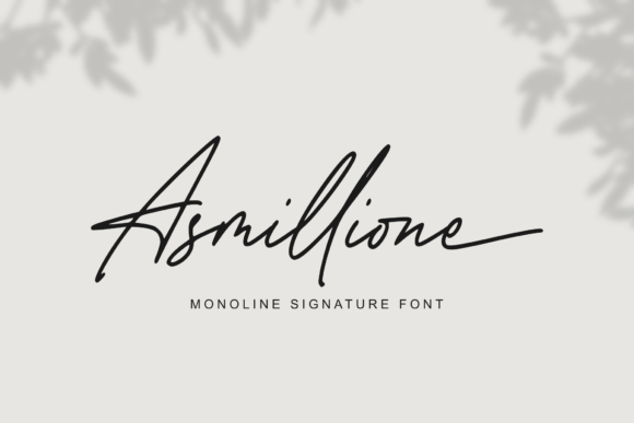 Asmillione: A Modern Script Font for Digital Branding