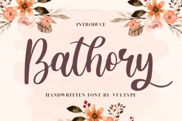 Bathory: Elegant Script Font for Publishing and Editorial Design