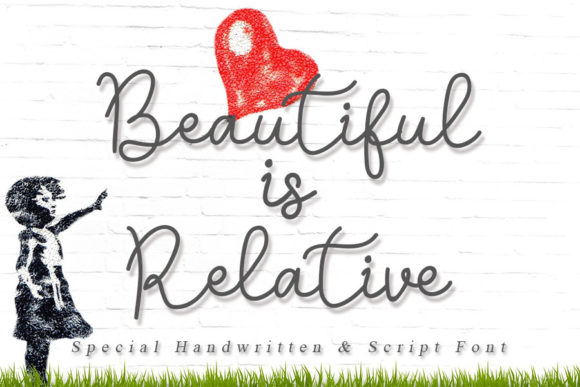 Beautiful is Relative: A Script Font for Elegant Brand Identity