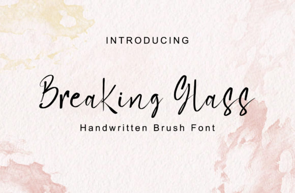 Breaking Glass: A Graceful Script Font for Campaign Designers