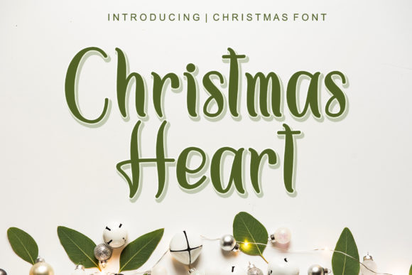 Christmas Heart: A Flowing Script Font for Handmade Products