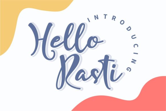 Hello Rasti Font: The Whimsical Handwritten Typeface for Crafters and Small Shop Owners