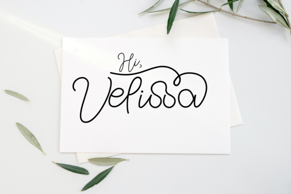 Hi Velissa: A Delicate Script Font for Clearer Campaign Stories