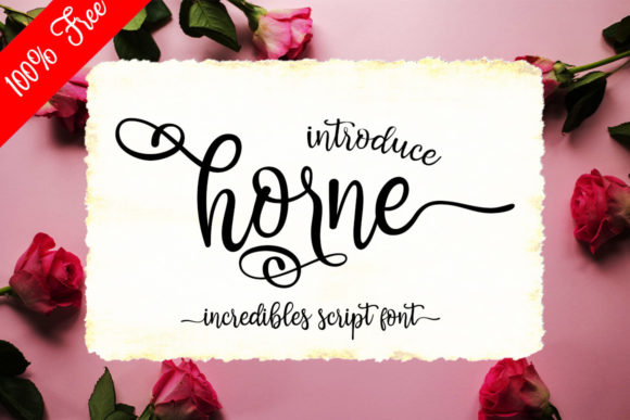 Horne: A Cursive Script Font That Brings Handmade Products to Life