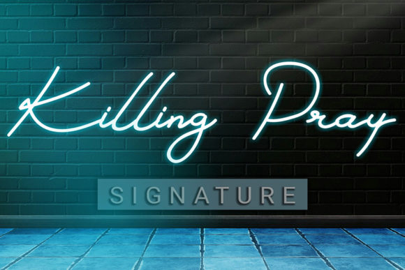 Killing Pray: A Calligraphy Typeface That Brings Soft Romance to Branding Projects