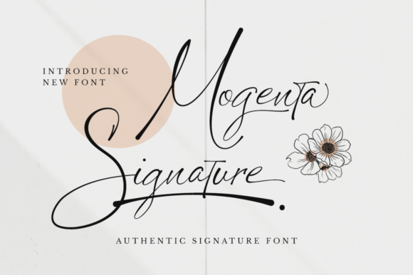 Mogenta Signature: A Script Font for Handmade Sellers