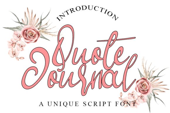Quote Journal: A Script Font Built for Editorial Storytelling