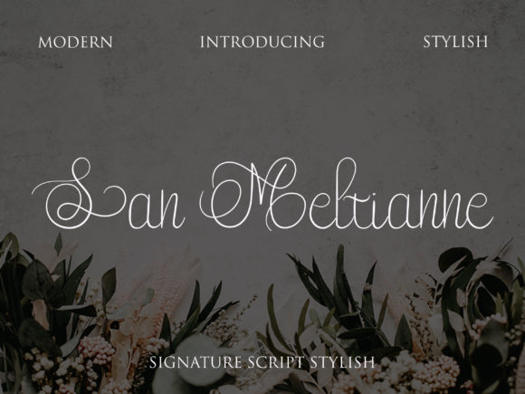 San Meltianne: A Script Font for Modern Web Design