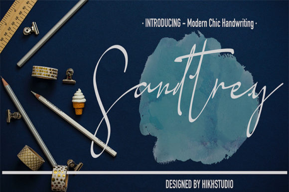 Sandtrey: A Script Font That Brings Elegance to Brand Projects