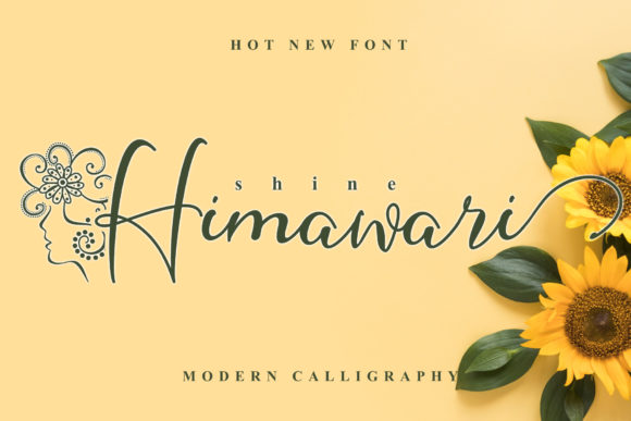 Shine Himawari: A Script Font That Softens Editorial Design