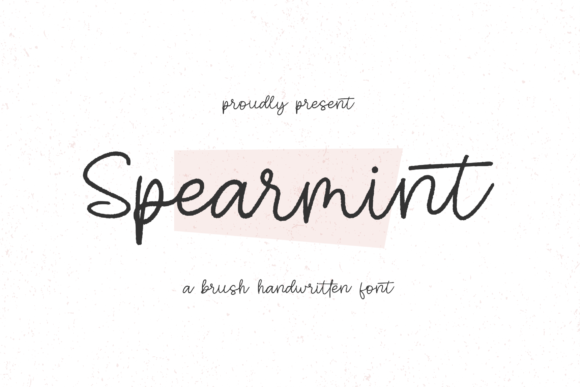 Spearmint: A Script Font with Editorial Elegance