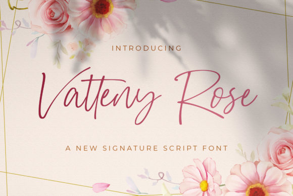 Vatteny Rose: A Script Font for Modern Web Design