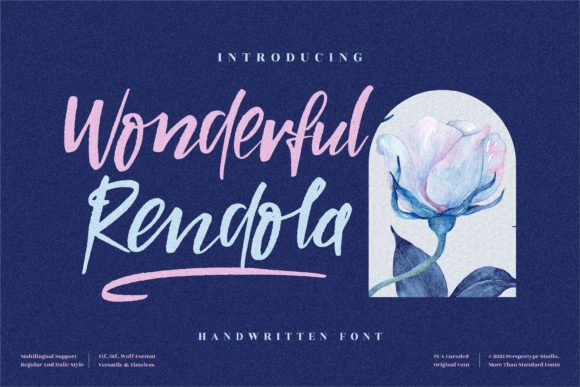Wonderful Rendola: A Handwritten Font That Feels Personal